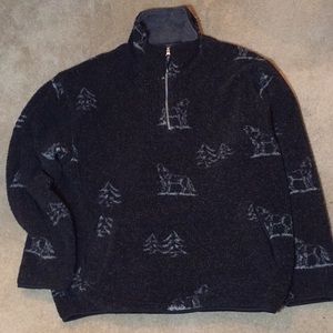 Chaps by Ralph Lauren 1/4 zip fleece sweater